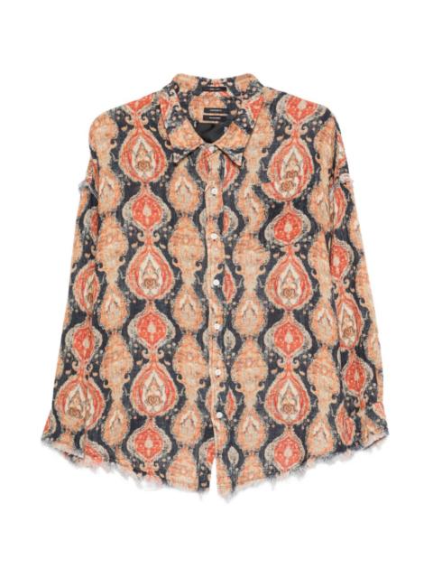 Shredded Seam patterned shirt