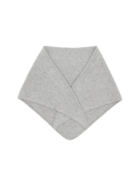 Gray Cashmere Bandana Scarf