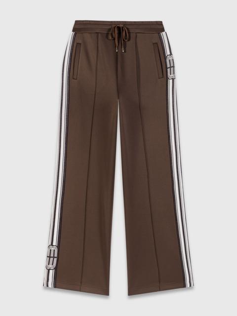 Straight-striped trousers