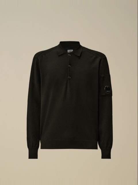 Extrafine Merino Wool Polo Sweater
