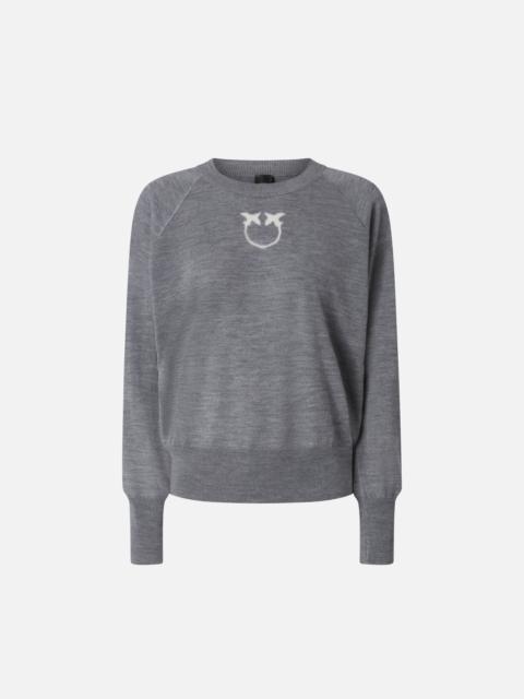 SWEATER WITH LOVE BIRDS LOGO