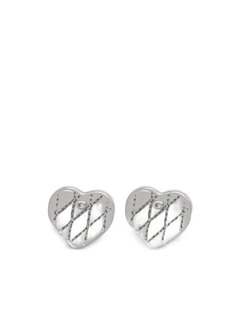 heart design earrings