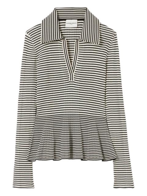 striped long-sleeve top