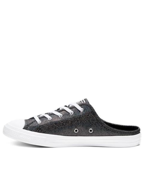 (WMNS) Converse Chuck Taylor All Star Dainty Mule Metal Black Pedal Casual Canvas Shoes 568811C