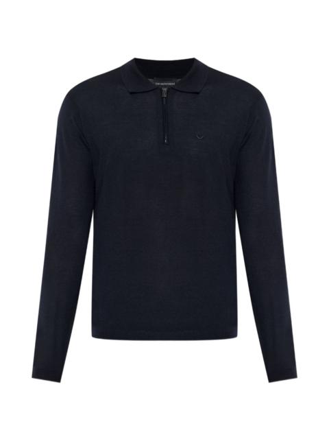 long-sleeve polo shirt