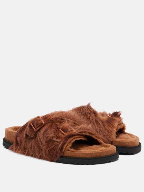 Zurich shearling slides