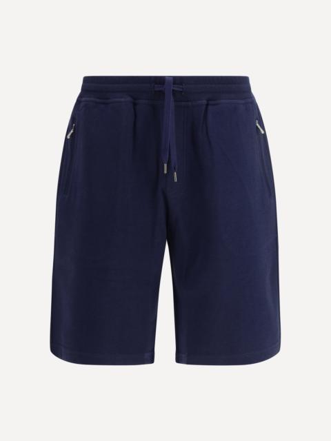 Shorts in cotton cashmere and silk
