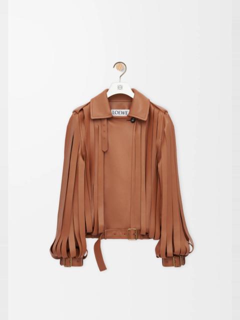 Jacket in nappa lambskin