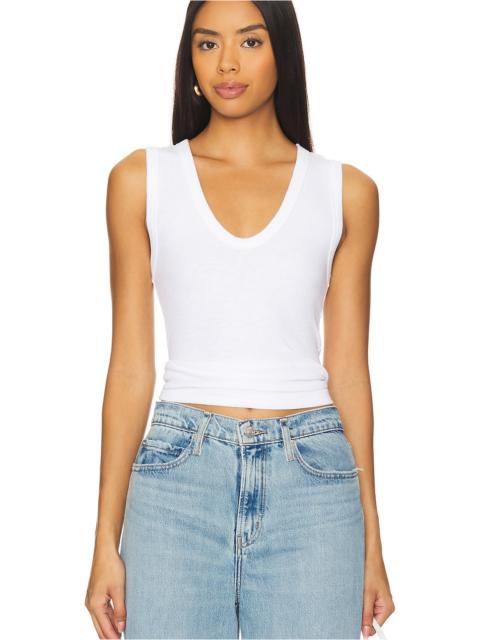 Textured Rib Sleeveless U