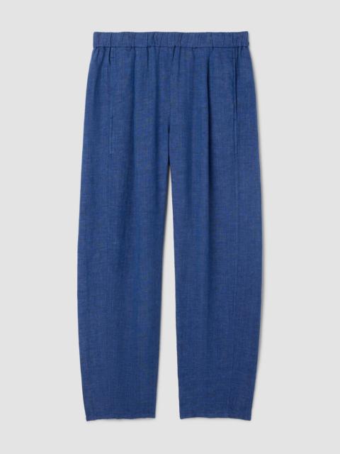 Washed Organic Linen Délavé Lantern Pant
