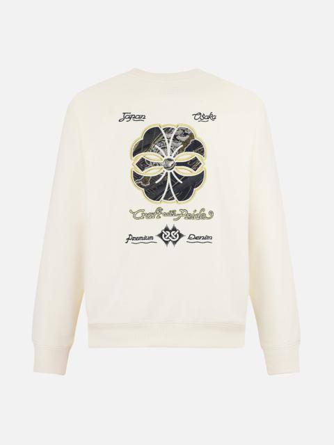 Kamon and Logo Brocade Applique Relax Fit Sweatshirts
