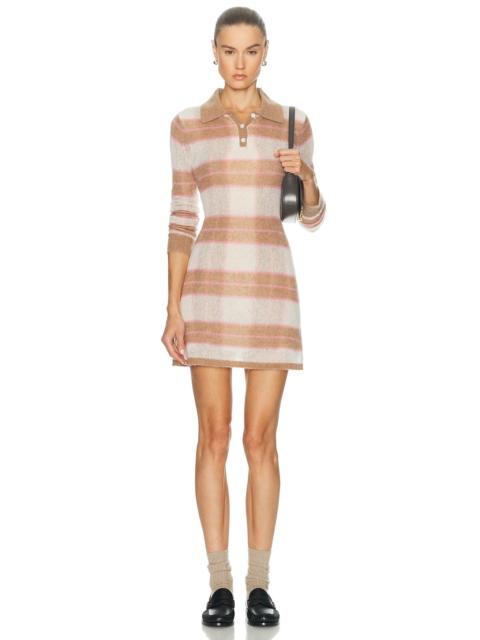 Shadow Plaid Polo Dress