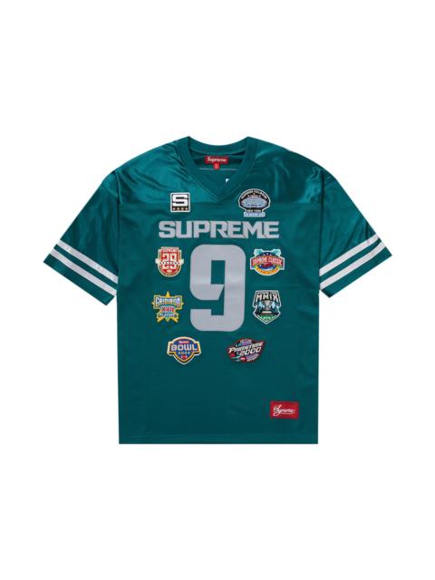 Supreme Championships Embroidered Football Jersey Dark Teal