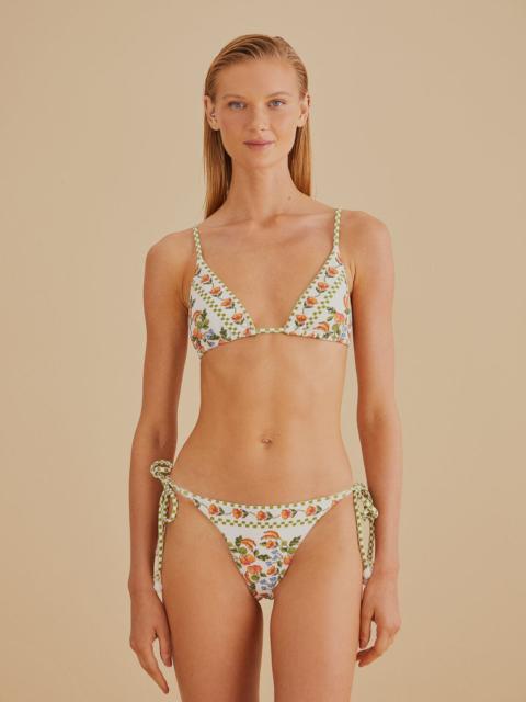 White Banana Vitamin Side Tie Bikini Bottom