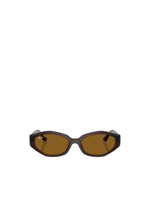 geometric-frame sunglasses