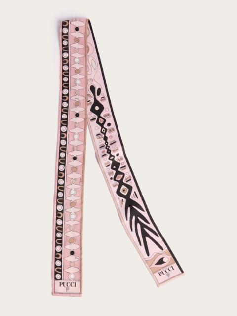 ANGOLI AND SOLEIL PRINT SILK TWILL SCARF