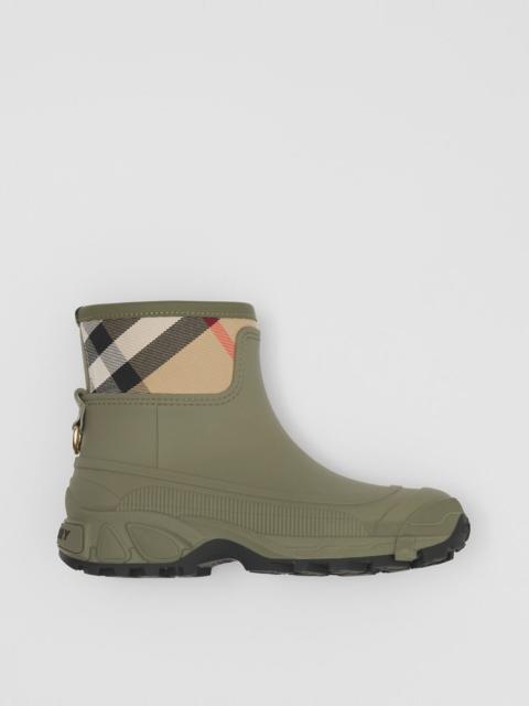 House Check Panel Rain Boots