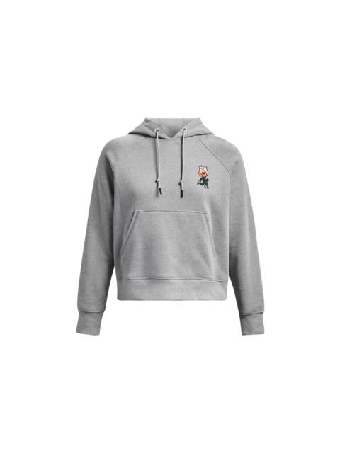 (WMNS) Under Armour Heavyweight Terry Rose Hoodie 'Grey' 1379834-011