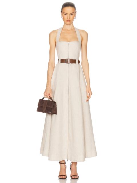 Anastasia Utility Halter Neck Midi Dress