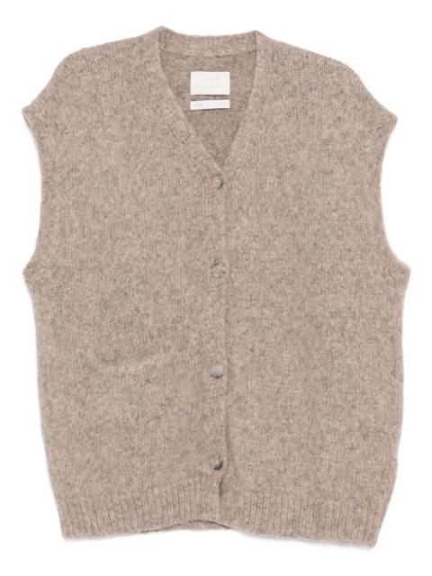 V-neck sleeveless vest