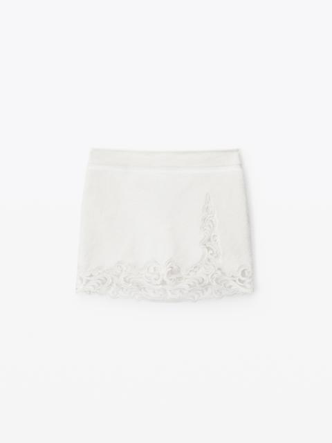 MINI SKIRT IN TOWEL TERRY