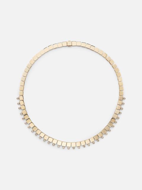 18kt gold necklace with diamonds