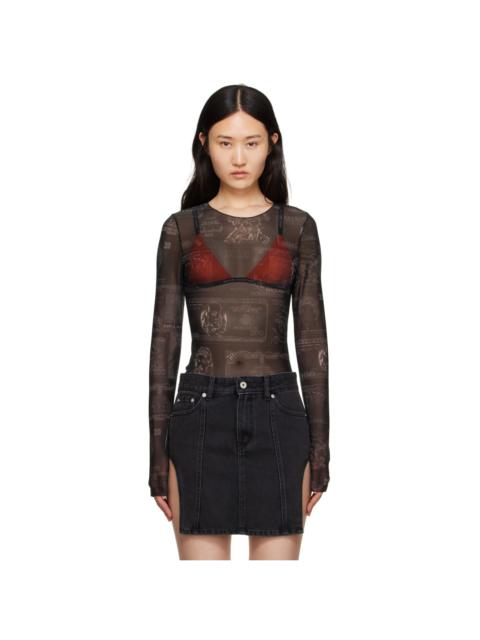 Black HP Currencies Bodysuit