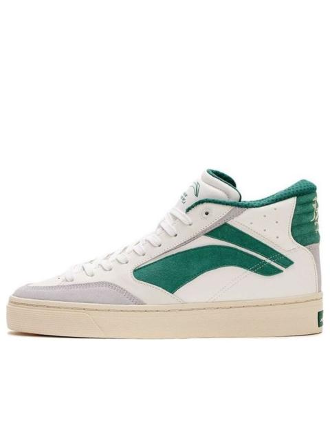 (WMNS) Li-Ning 180 Cozy Skateboarding Shoes White Green AECS004-1