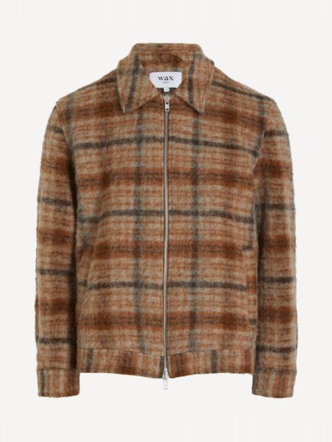 Heath Natural-Tan Drawn Check Jacket