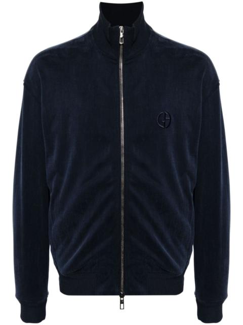 logo-embroidered track jacket