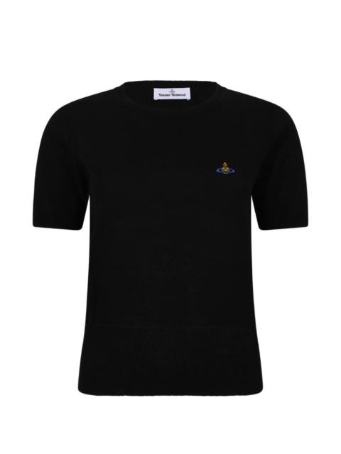 orb-embroidery T-shirt