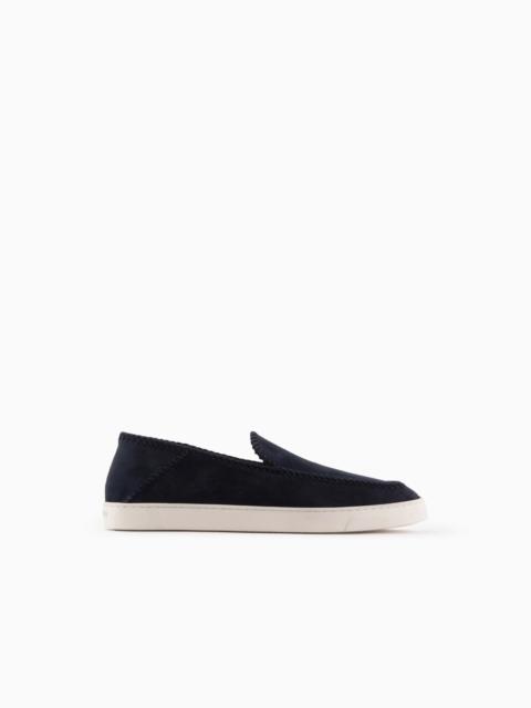 Galleria 3 suede slip-ons
