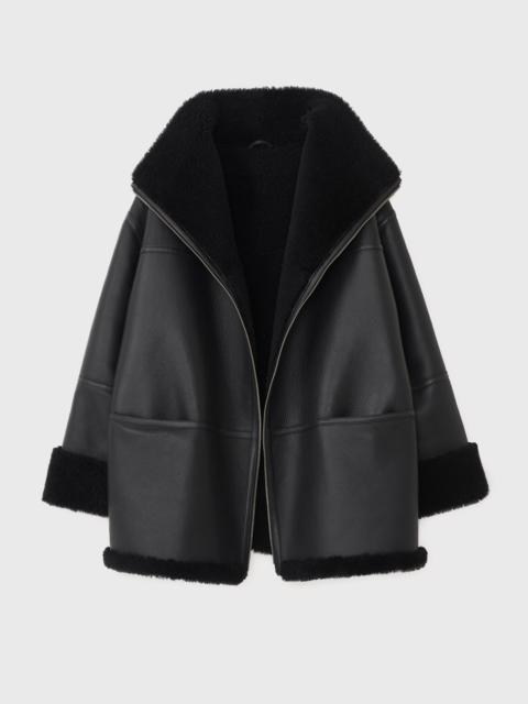 Signature shearling jacket black