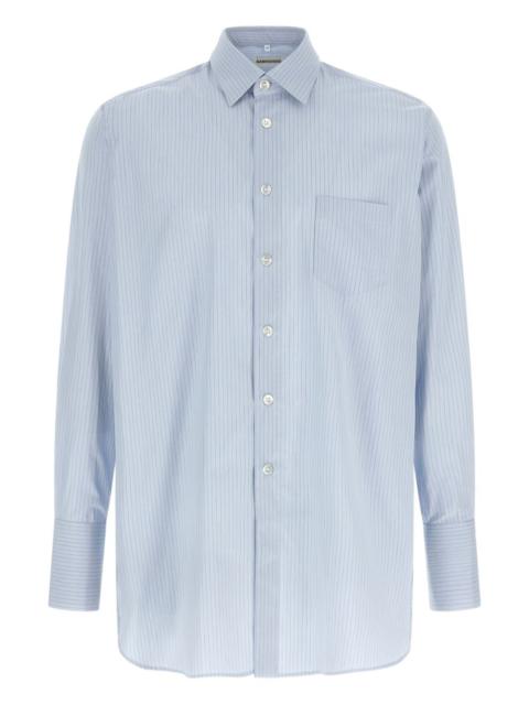 striped breast pocket shirt