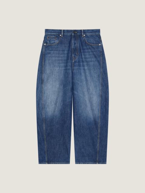 JEANS IN WASHED DENIM