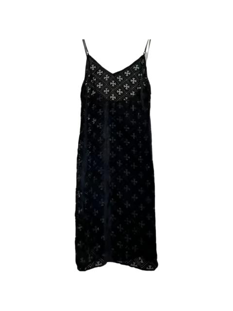 monogram-pattern mini dress