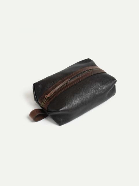 ZAZOU TOILETRY CASE  -  DARK BROWN
