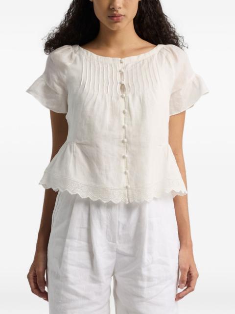 Grace pleated blouse