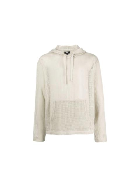 Stussy Cotton Mesh Hoodie Bone