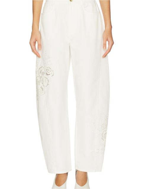 Halo Embroidered Pants