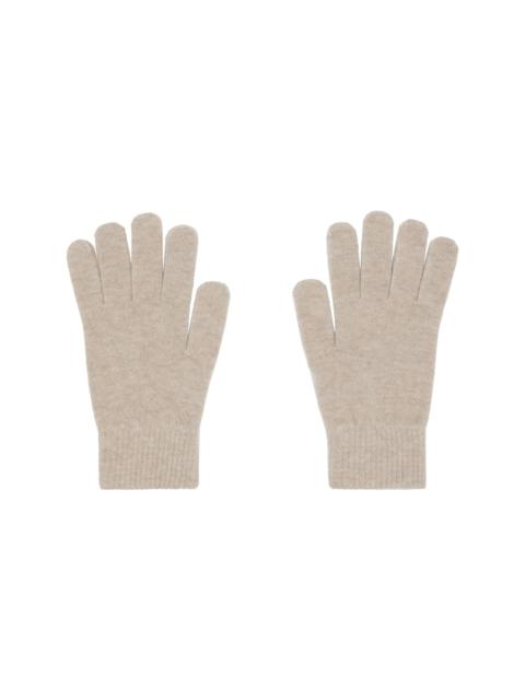 Beige Cashmere Gloves