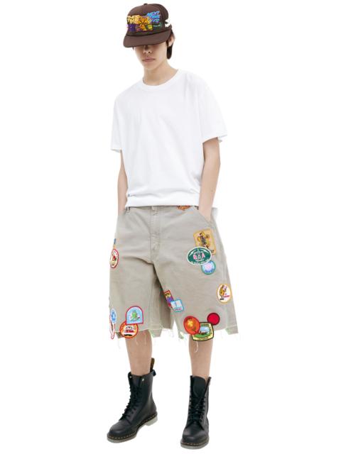 DENIM SHORTS WITH PATCHES (GREY)