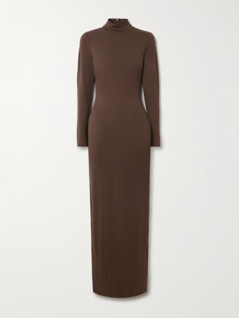 Smooth Layers Turtleneck Long Dress