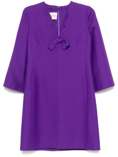 bow-detail mini dress