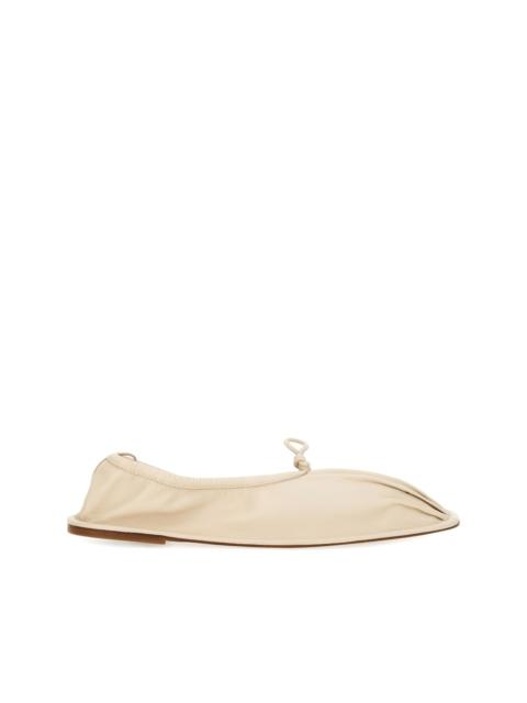 Puntera gathered ballet flats