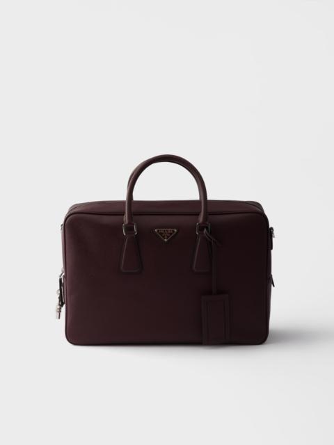Saffiano leather work bag