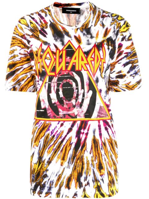 tie-dye print t-shirt