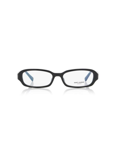 Erin Oval-Frame Acetate Glasses black
