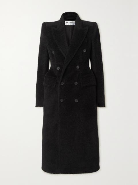 Hourglass Double-breasted Wool-blend Twill Coat