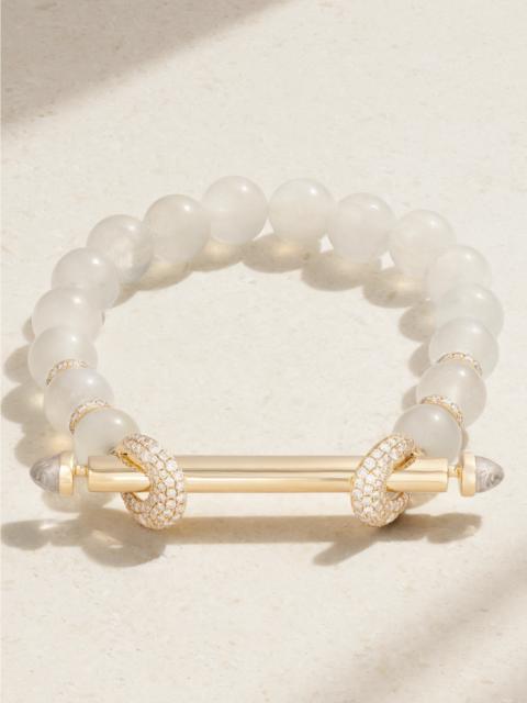 Chakra 18-karat Gold Multi-stone Bracelet